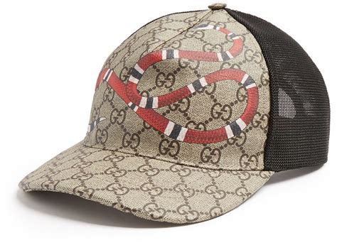 cappello gucci vintage|Gucci hat snake print.